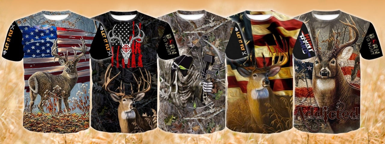 Lelex Shop provides express shipping for Deer hunters. Get your Hunting apparel, best quality outdoor t-shirts and Hoodies