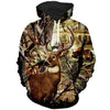 All Over Printed  deer and turkey camo hoodie